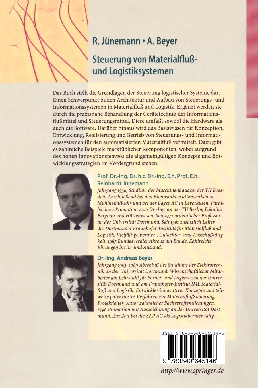 Rückseitencover Steuerung von Materialfluß- und Logistiksystemen