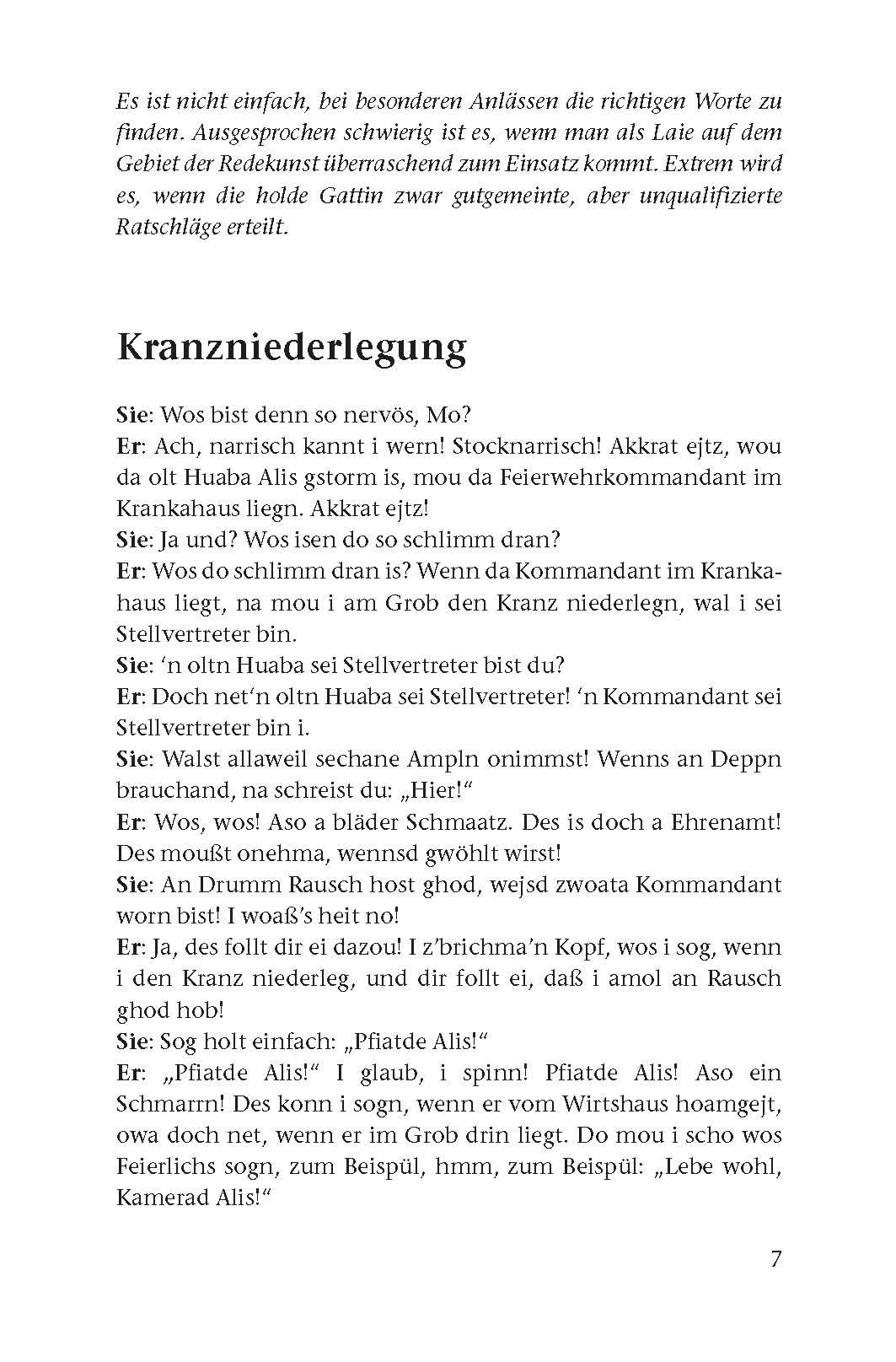 Beispielinhalt (Bild) I glaub, i spinn