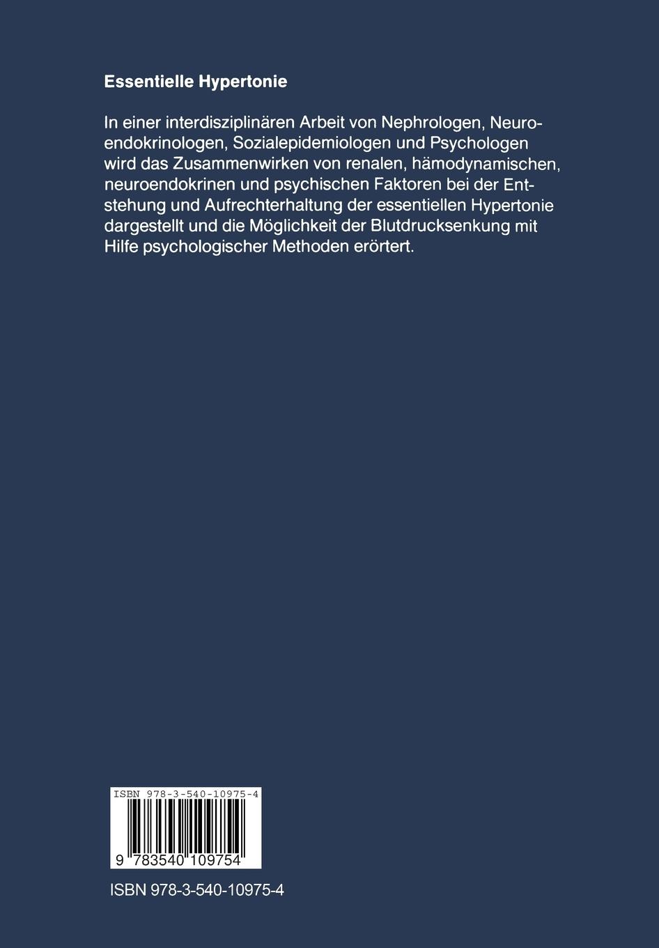 Rückseitencover Essentielle Hypertonie