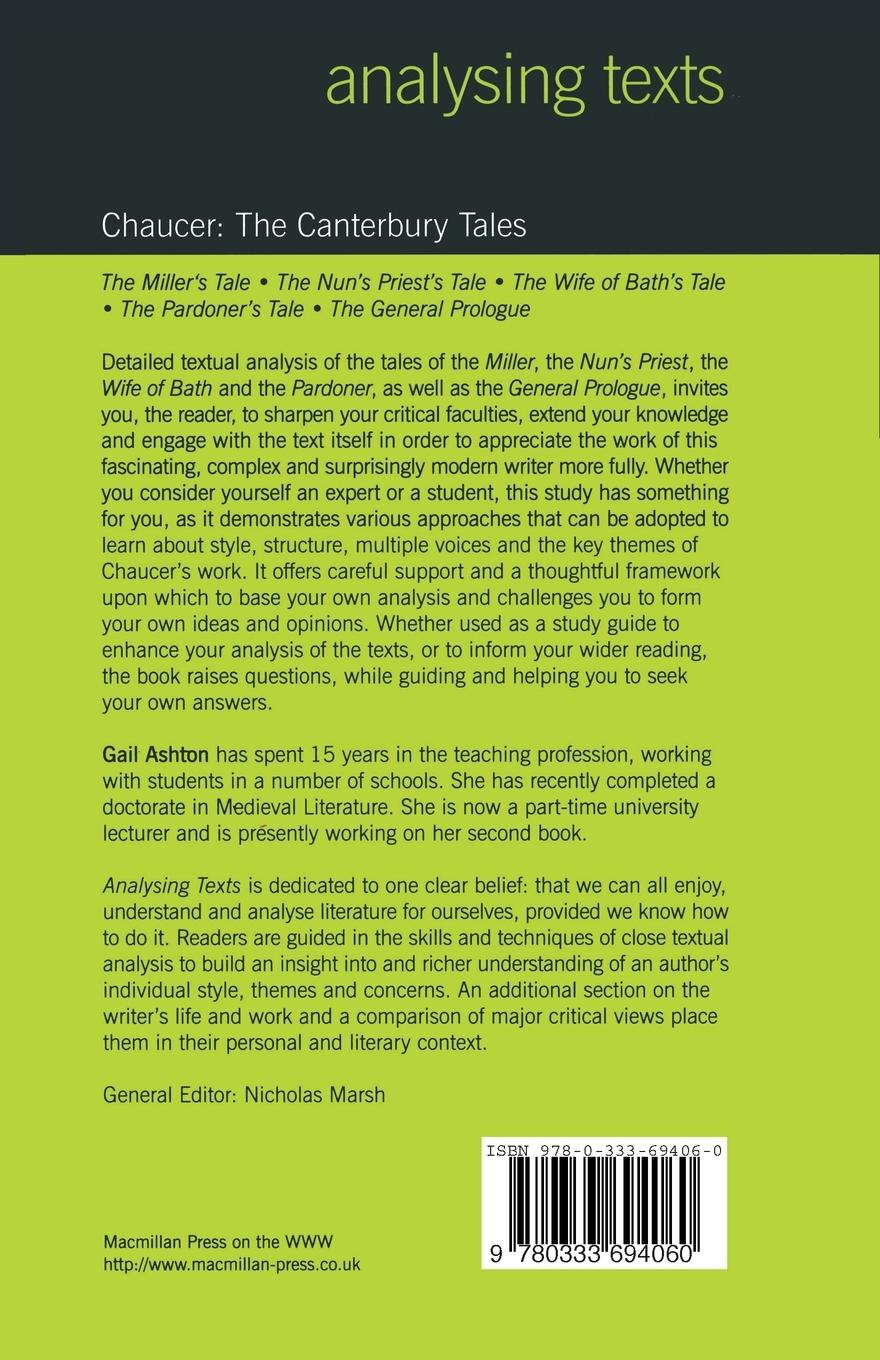 Rückseitencover Chaucer