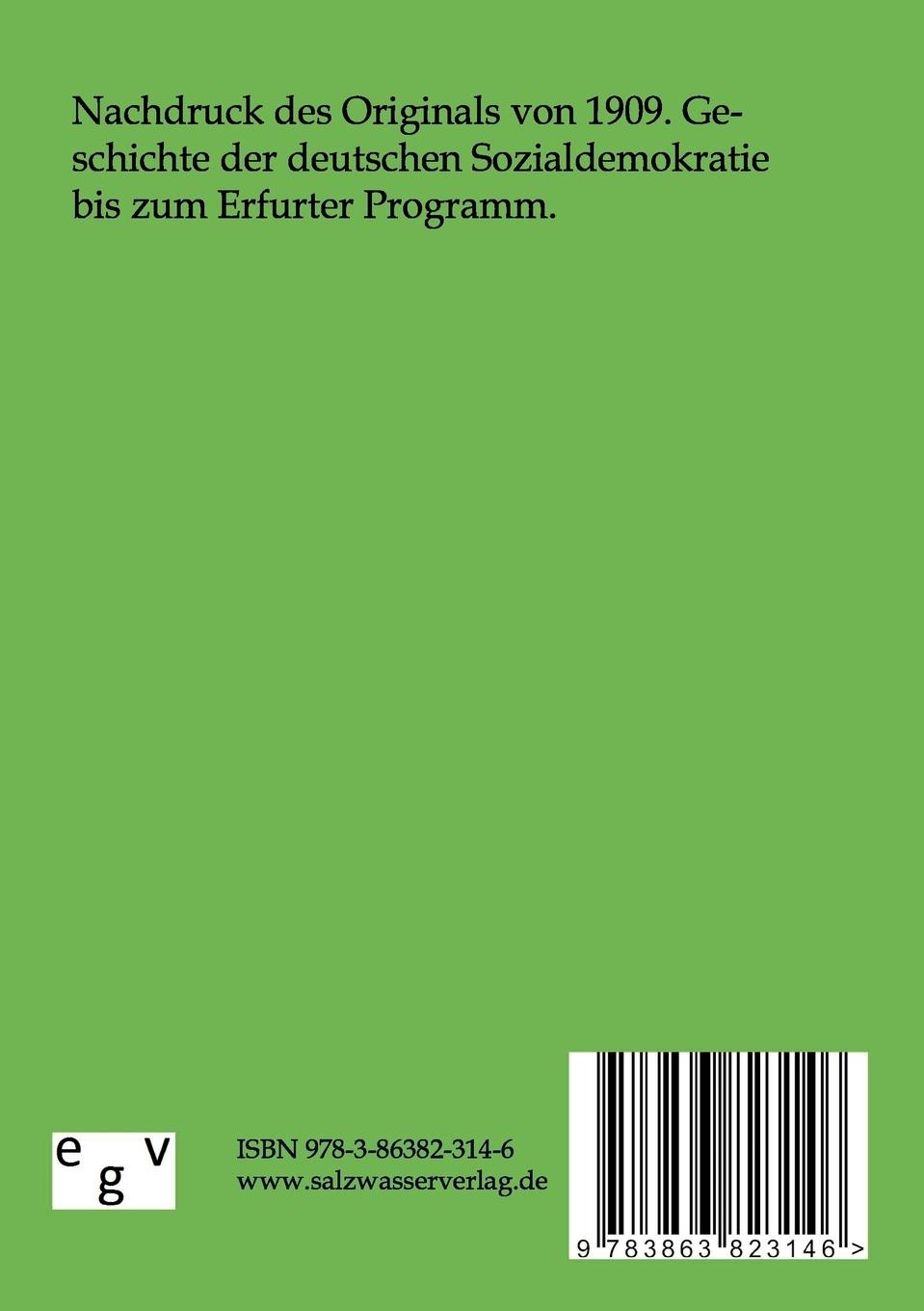 Rückseitencover Geschichte der Deutschen Sozialdemokratie