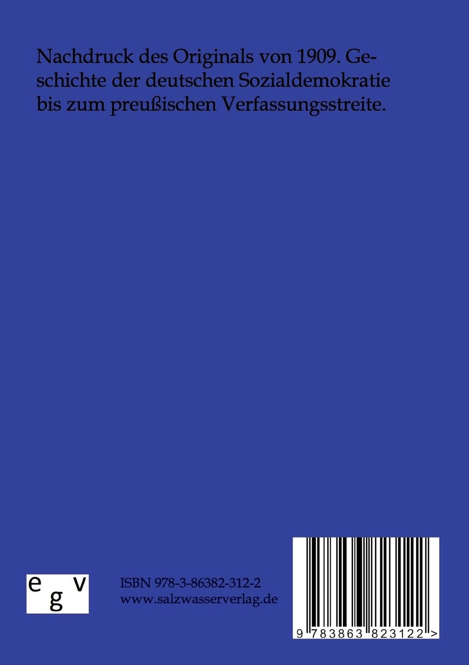 Rückseitencover Geschichte der Deutschen Sozialdemokratie
