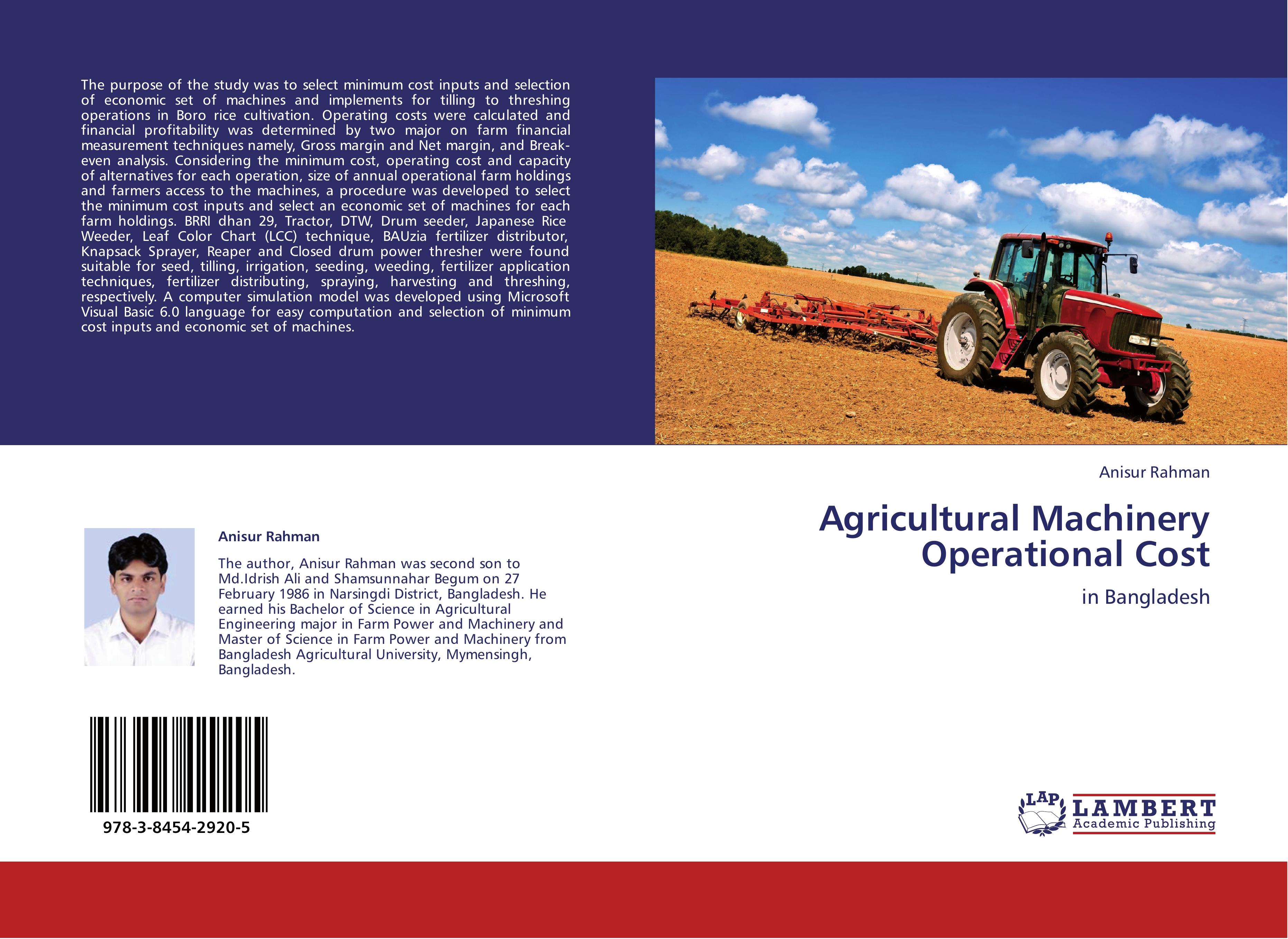 Vorderes Coverbild Agricultural Machinery Operational Cost