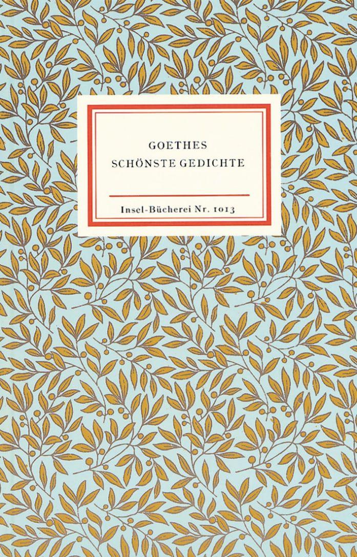 Vorderes Coverbild Goethes schönste Gedichte