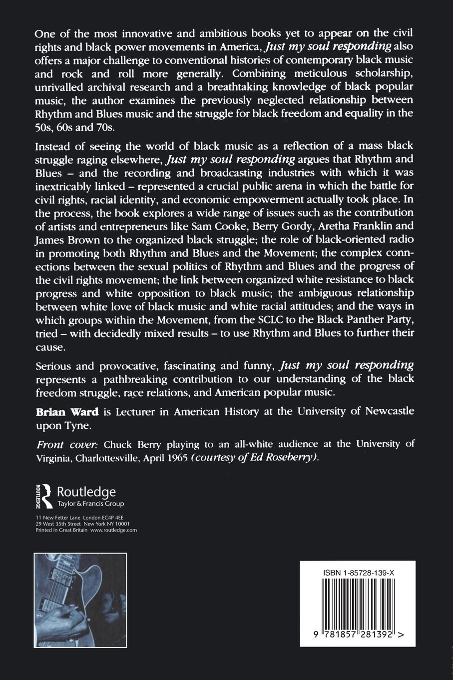 Rückseitencover Just My Soul Responding