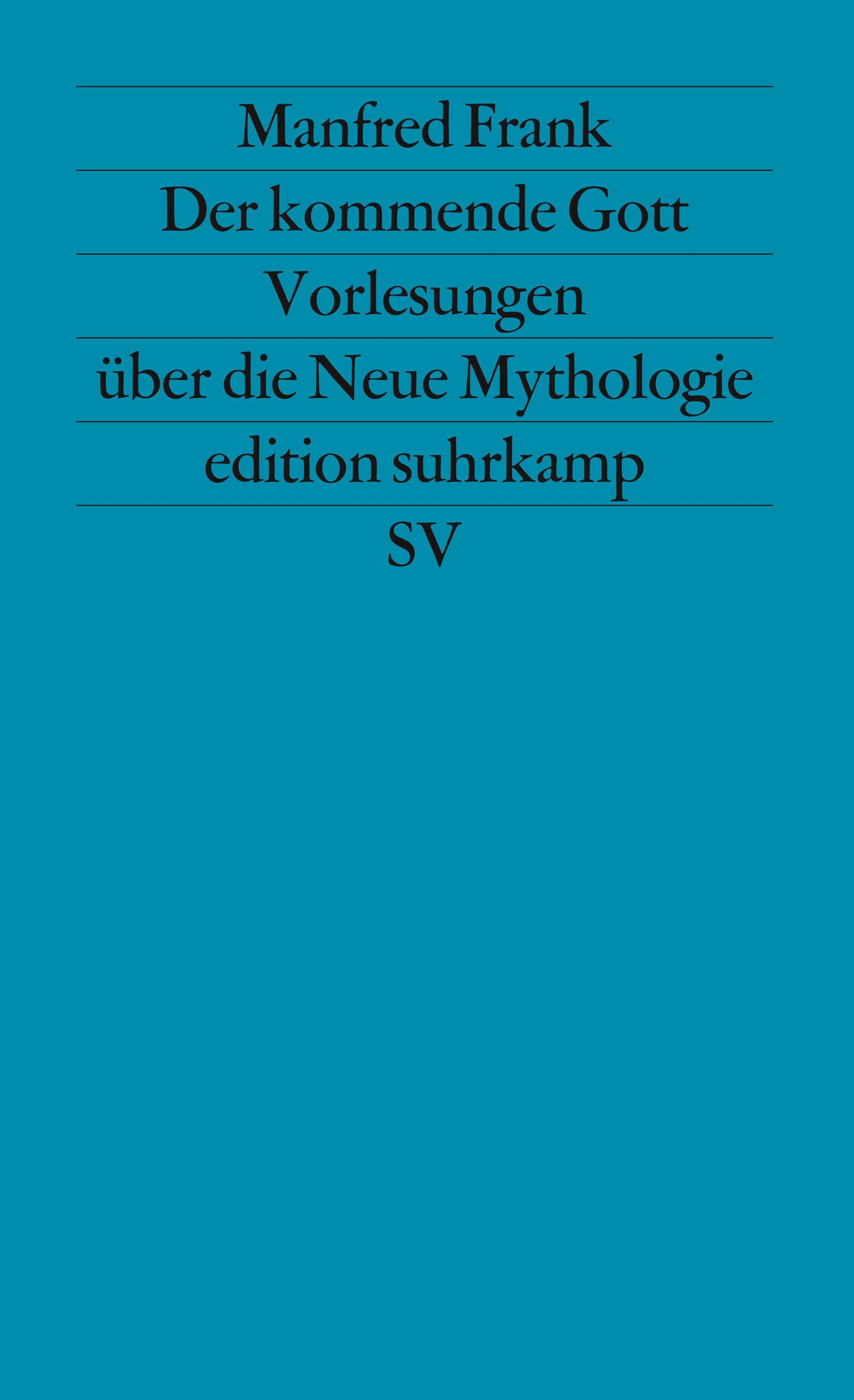 Vorderes Coverbild Der kommende Gott