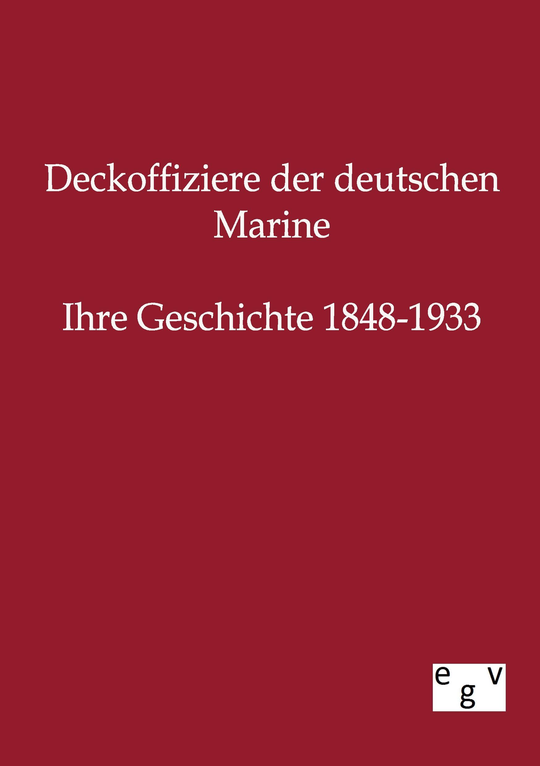 Vorderes Coverbild Deckoffiziere der deutschen Marine