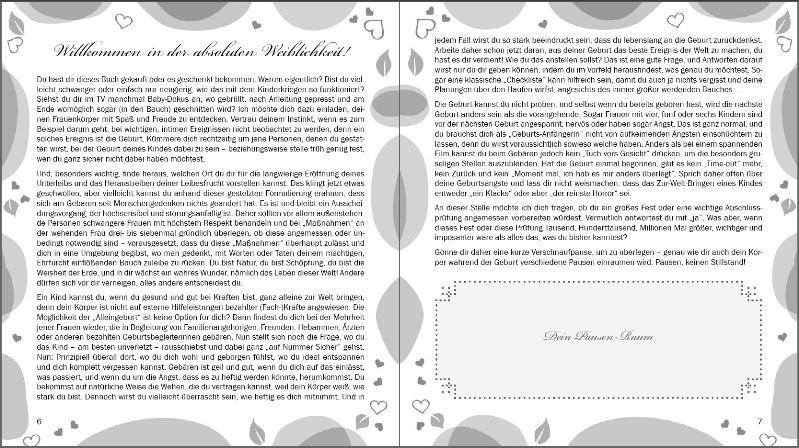 Beispielinhalt (Bild) Lass es raus! Die freie Geburt: Methode mit Gebärmutter, Scheide und Co