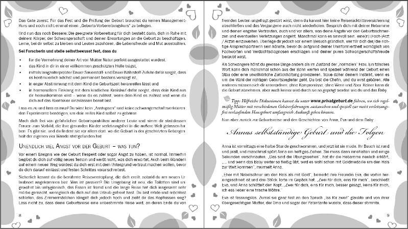 Beispielinhalt (Bild) Lass es raus! Die freie Geburt: Methode mit Gebärmutter, Scheide und Co