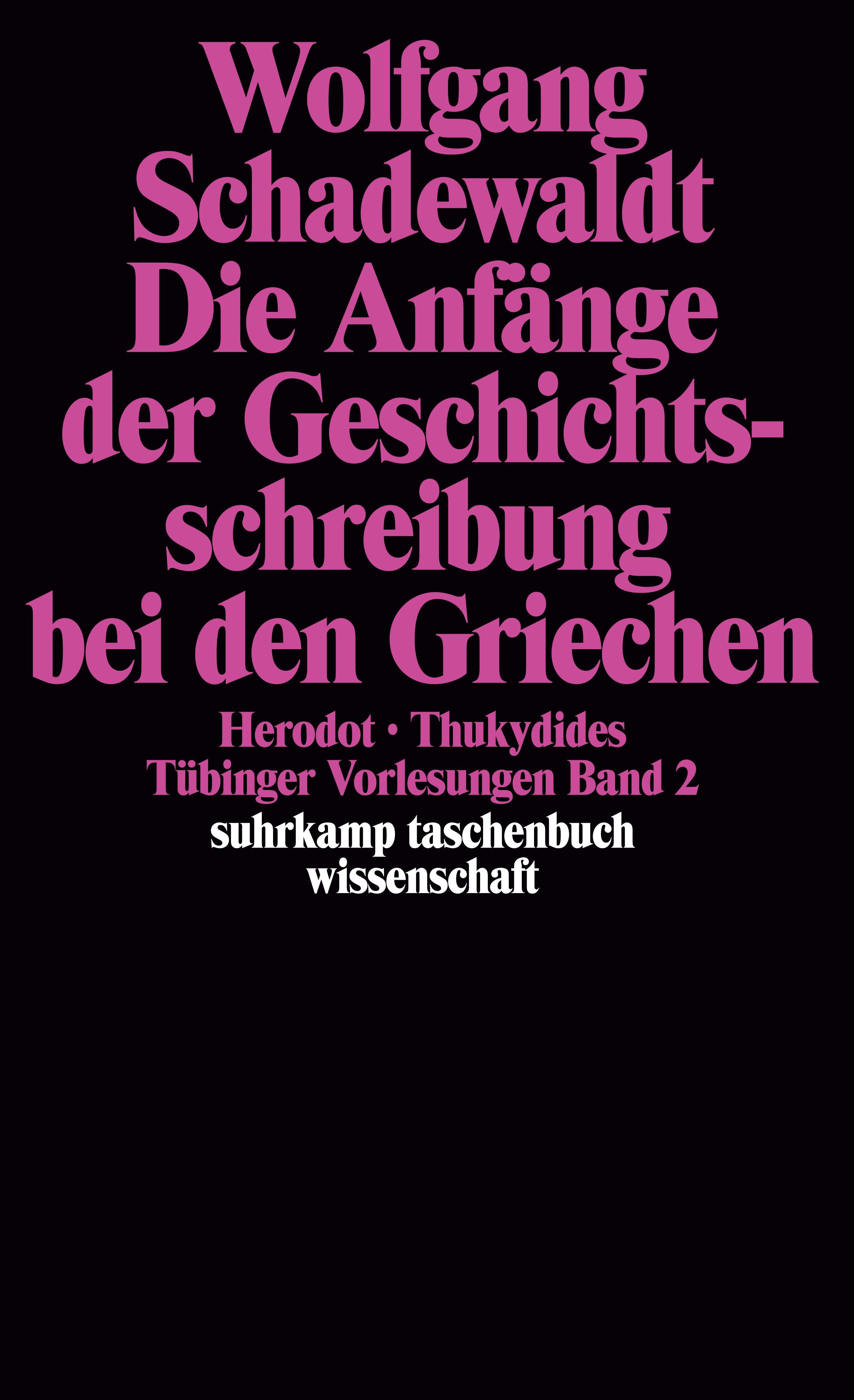 Vorderes Coverbild Die Anfänge der Geschichtsschreibung bei den Griechen