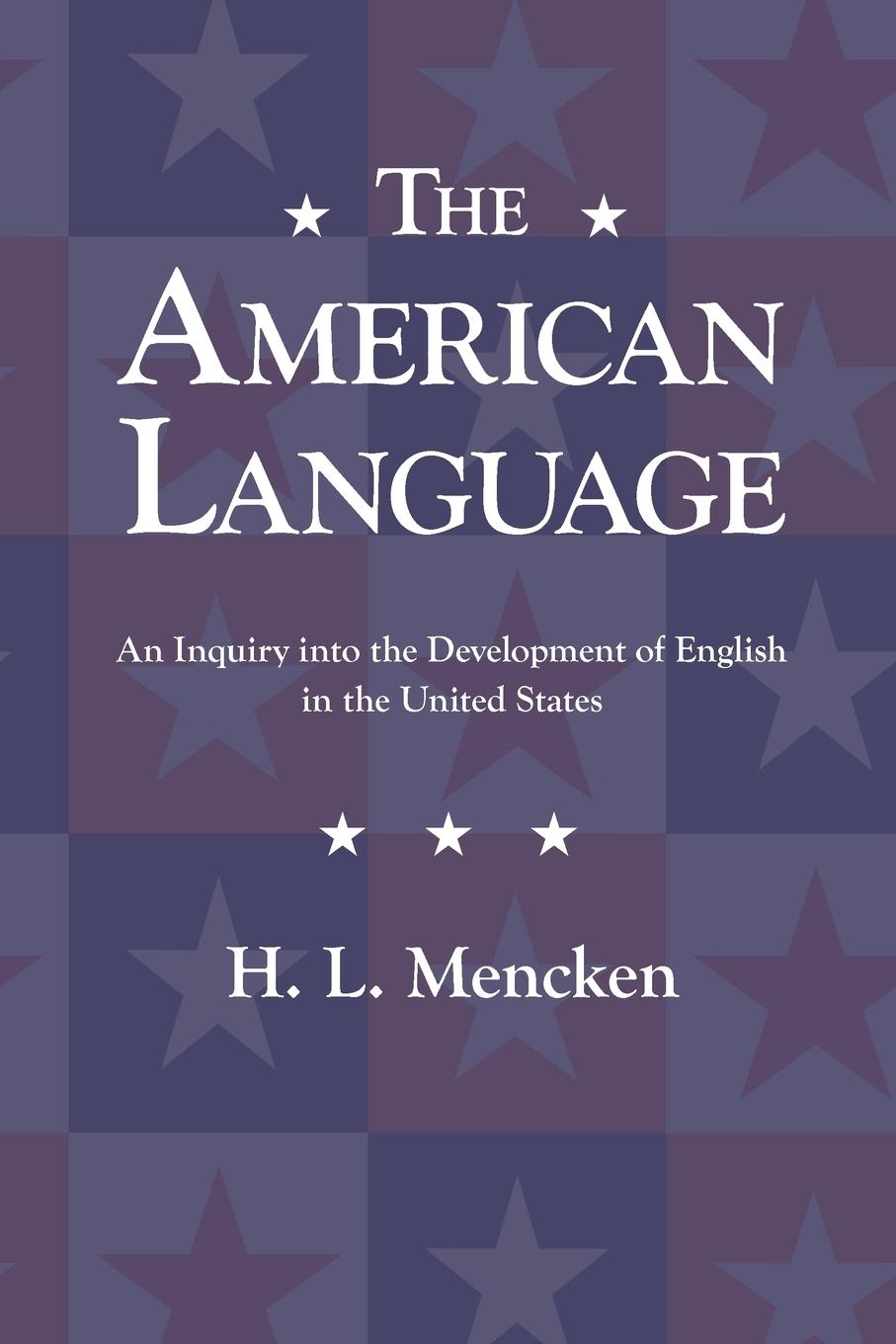 Vorderes Coverbild The American Language