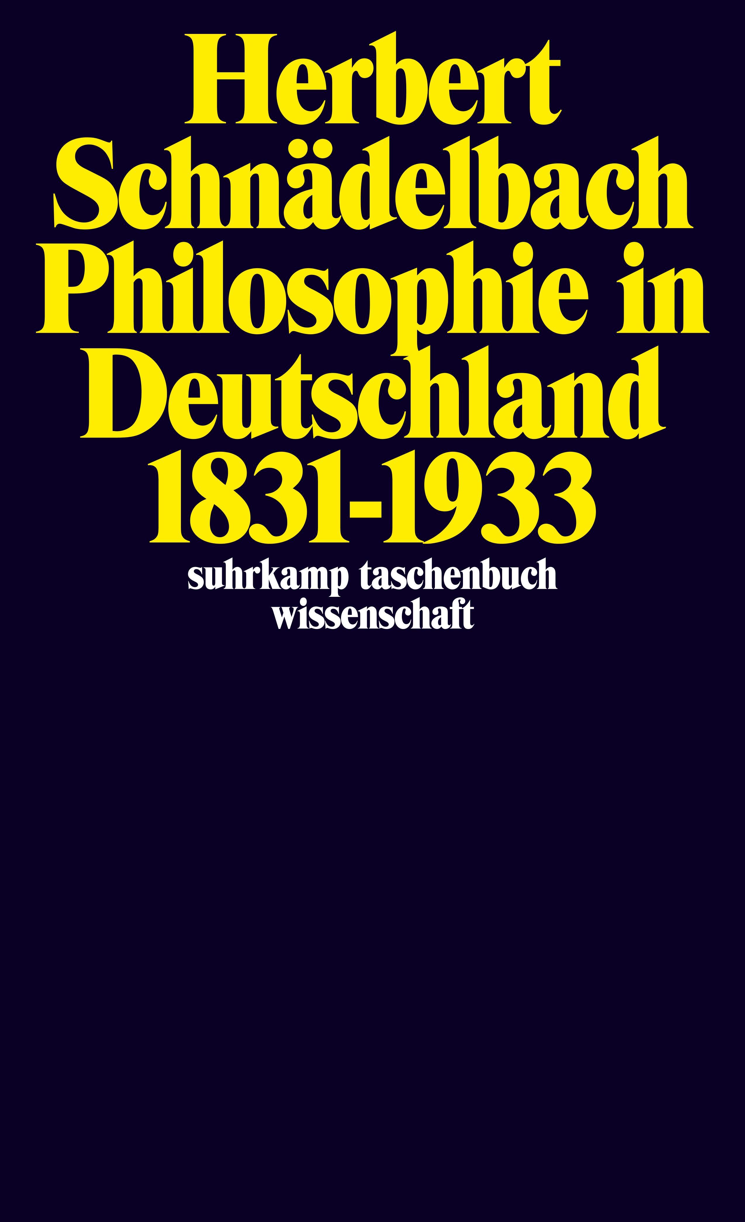 Vorderes Coverbild Philosophie in Deutschland 1831 - 1933