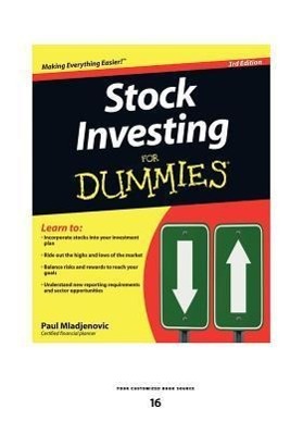Vorderes Coverbild Stock Investing for Dummies (Large Print 16pt)