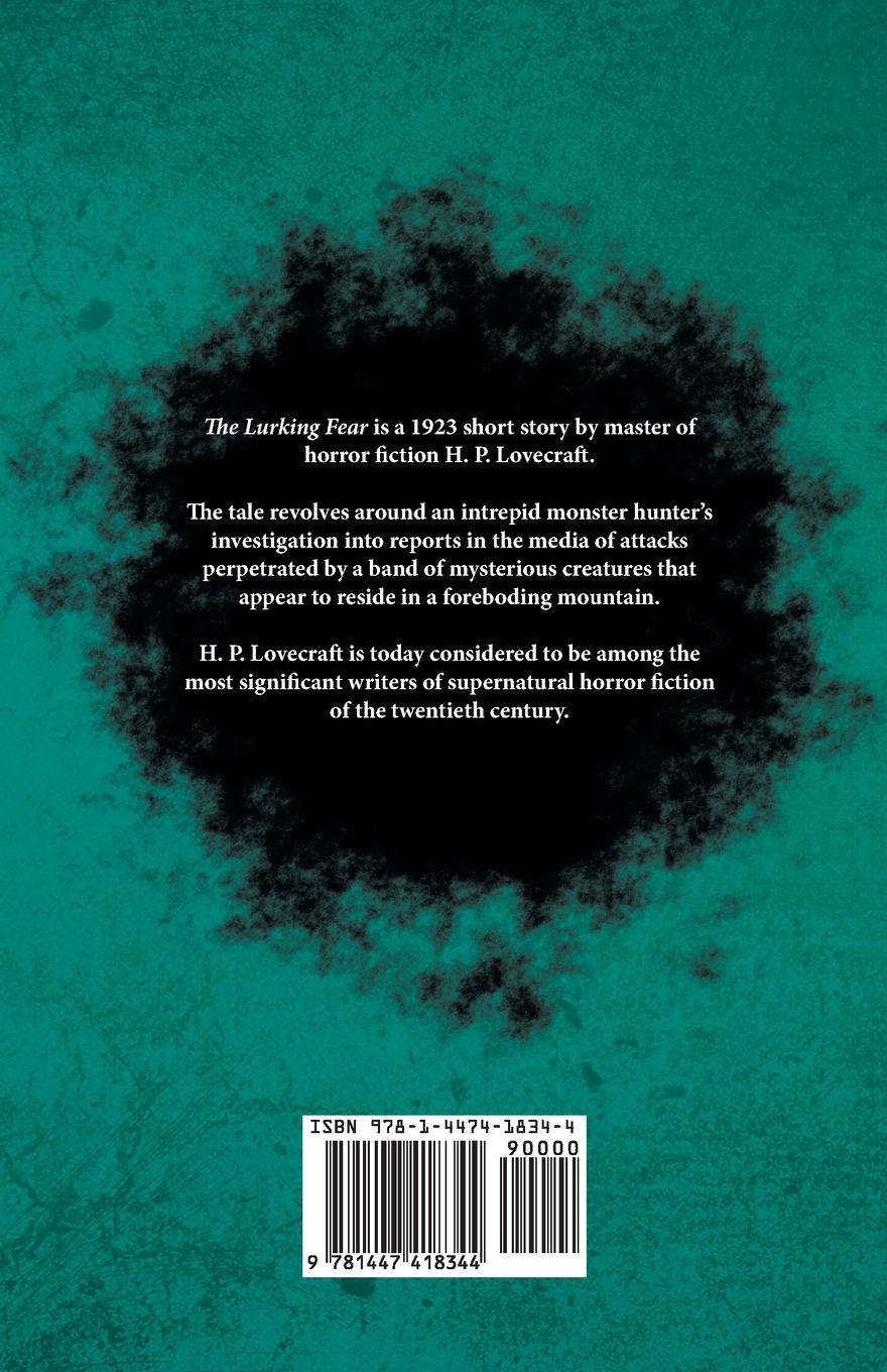 Rückseitencover The Lurking Fear (Fantasy and Horror Classics) ; With a Dedication by George Henry Weiss