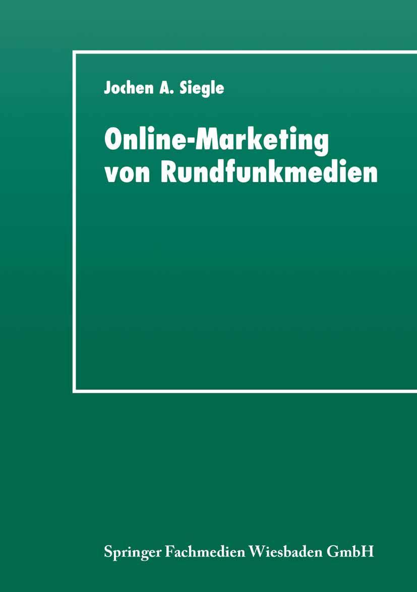 Vorderes Coverbild Online-Marketing von Rundfunkmedien
