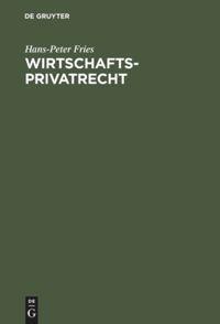 Vorderes Coverbild Wirtschaftsprivatrecht