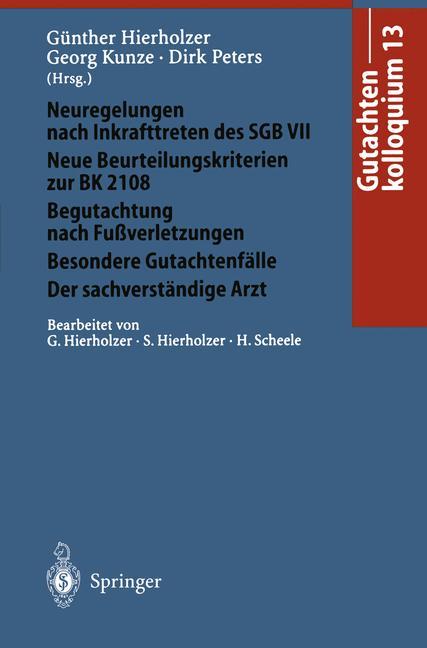 Vorderes Coverbild Gutachtenkolloquium 13