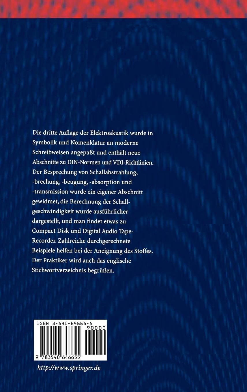 Rückseitencover Elektroakustik