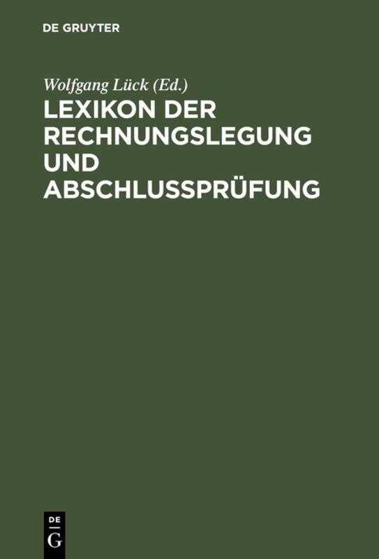 Vorderes Coverbild Lexikon der Rechnungslegung und Abschlußprüfung