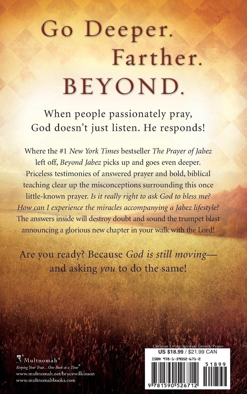 Rückseitencover Beyond Jabez