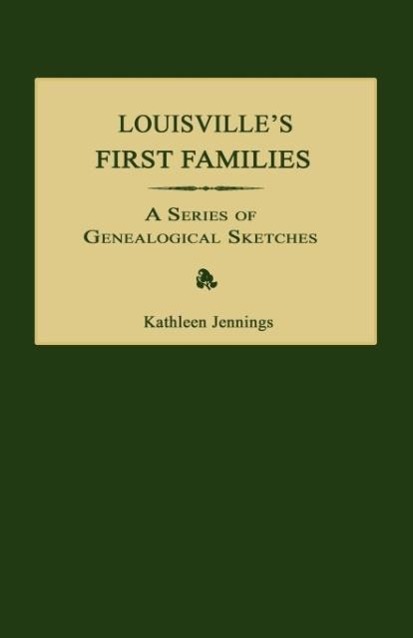 Vorderes Coverbild Louisville's First Families