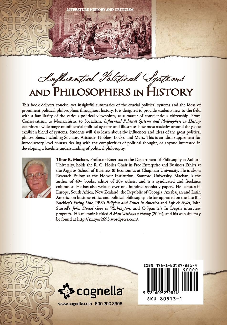 Rückseitencover Influential Political Systems and Philosophers in History