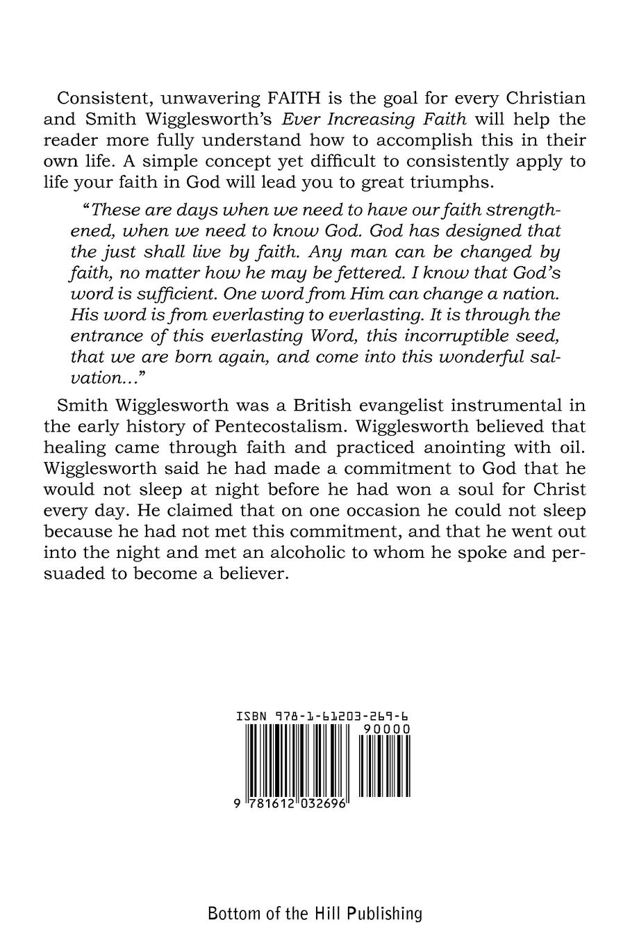 Rückseitencover EVER INCREASING FAITH