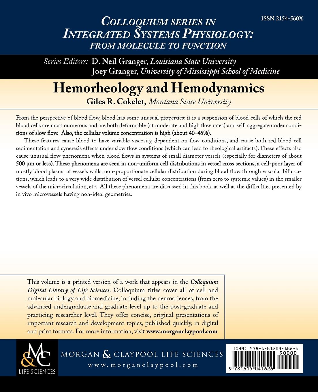 Rückseitencover Hemorheology and Hemodynamics