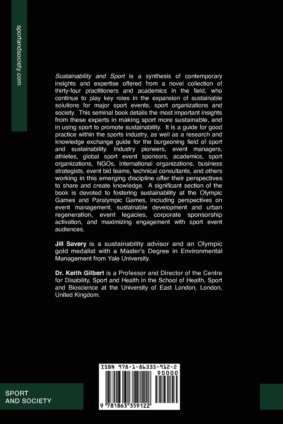 Rückseitencover Sustainability and Sport