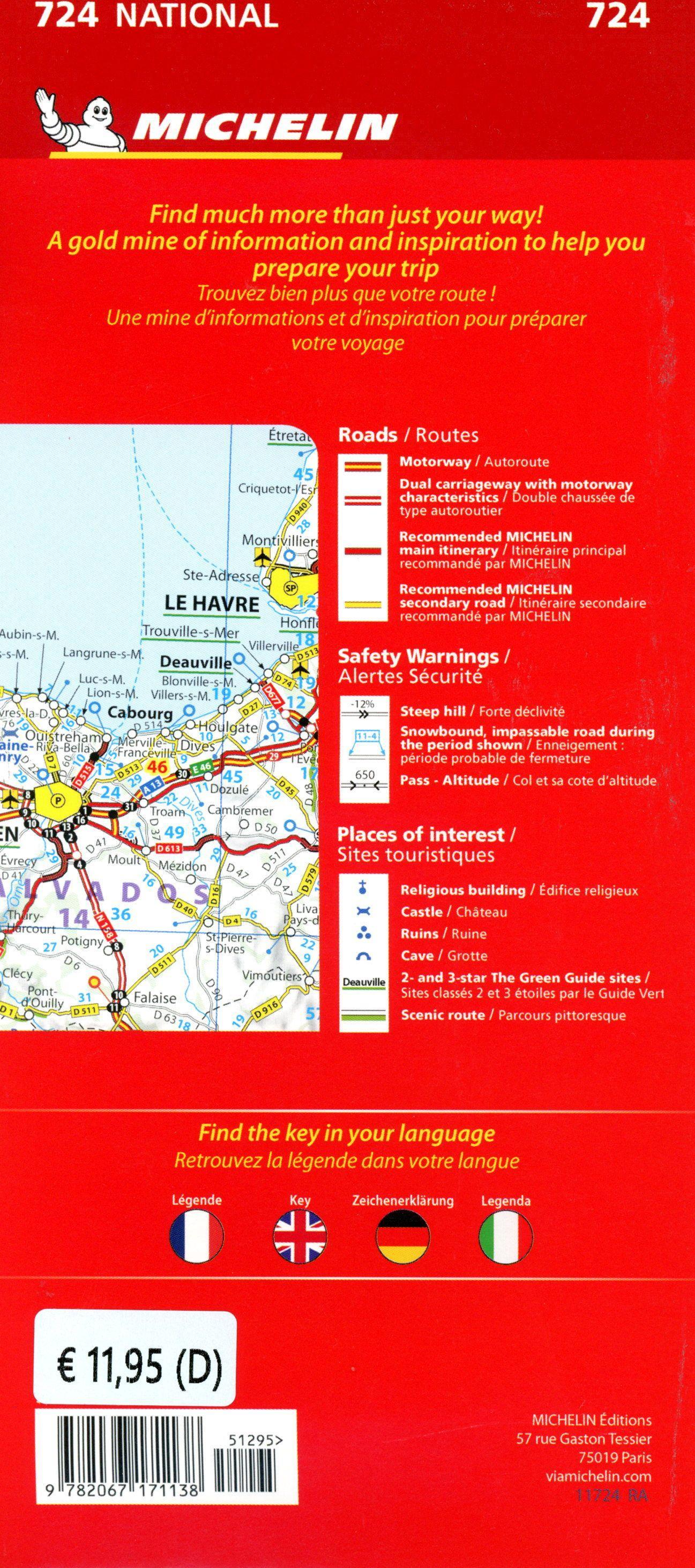 Beispielinhalt (Bild) Michelin Frankreich Nord