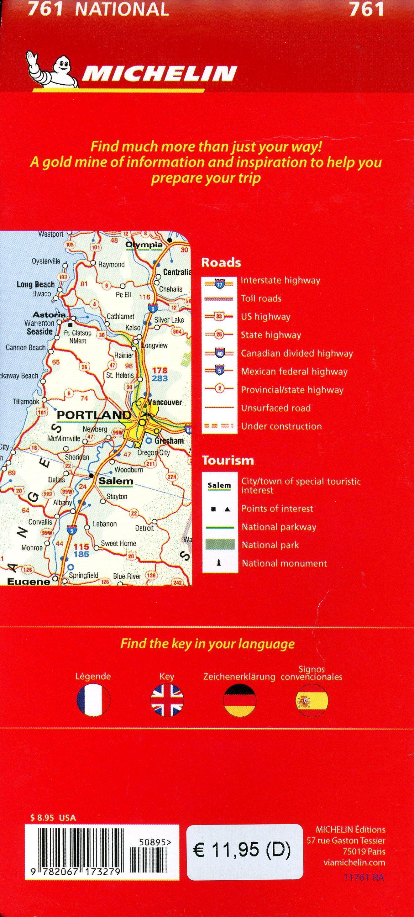 Beispielinhalt (Bild) Michelin USA - National 761