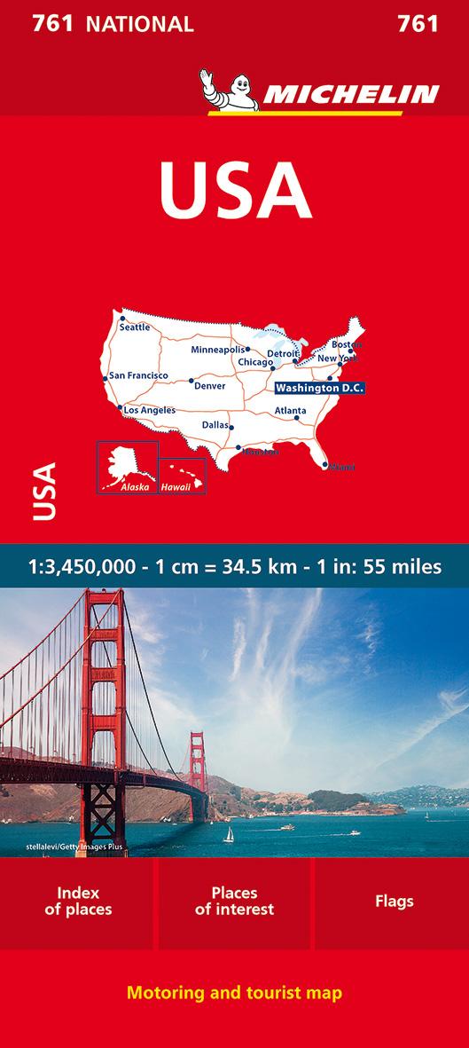 Vorderes Coverbild Michelin USA - National 761