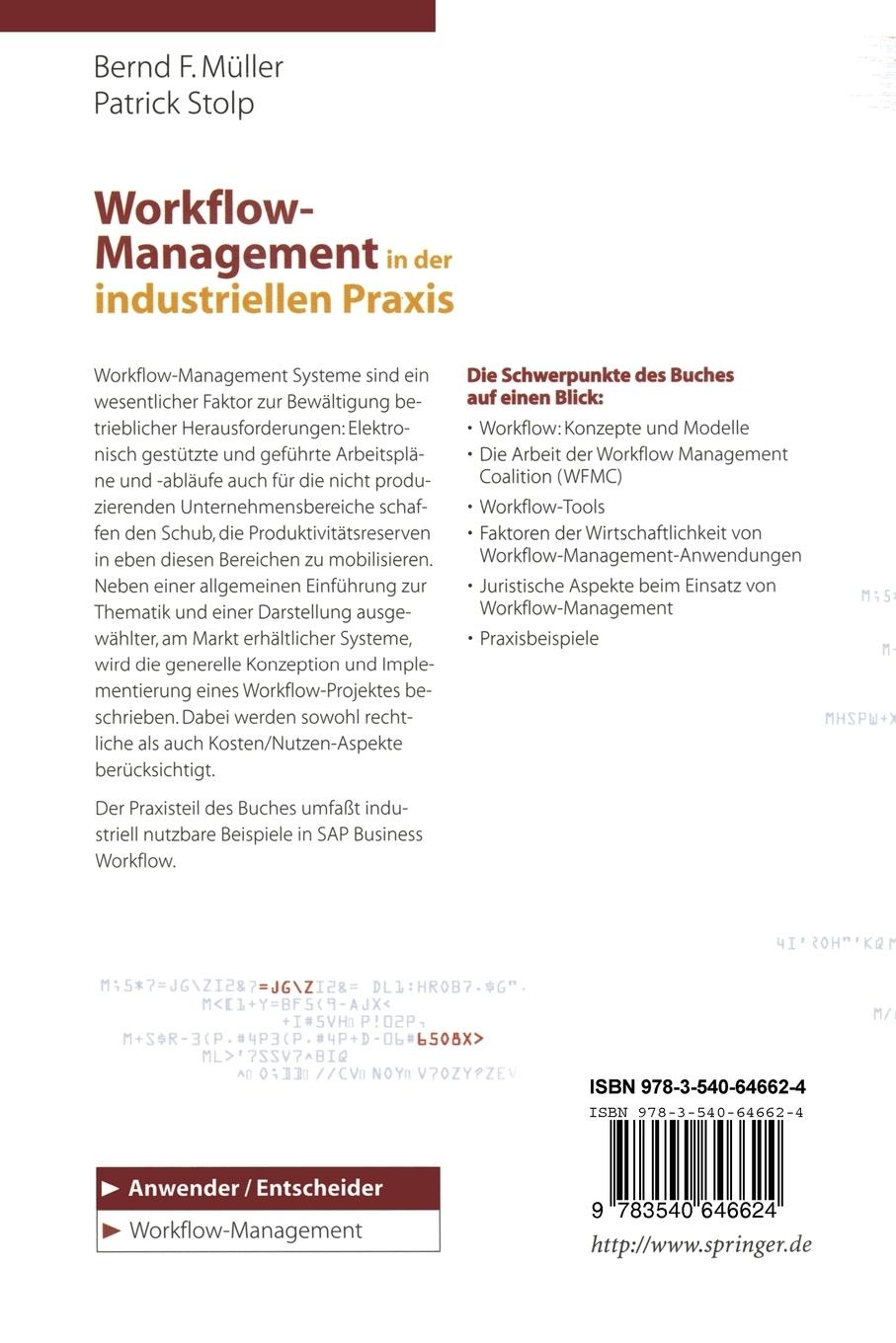 Rückseitencover Workflow-Management in der industriellen Praxis