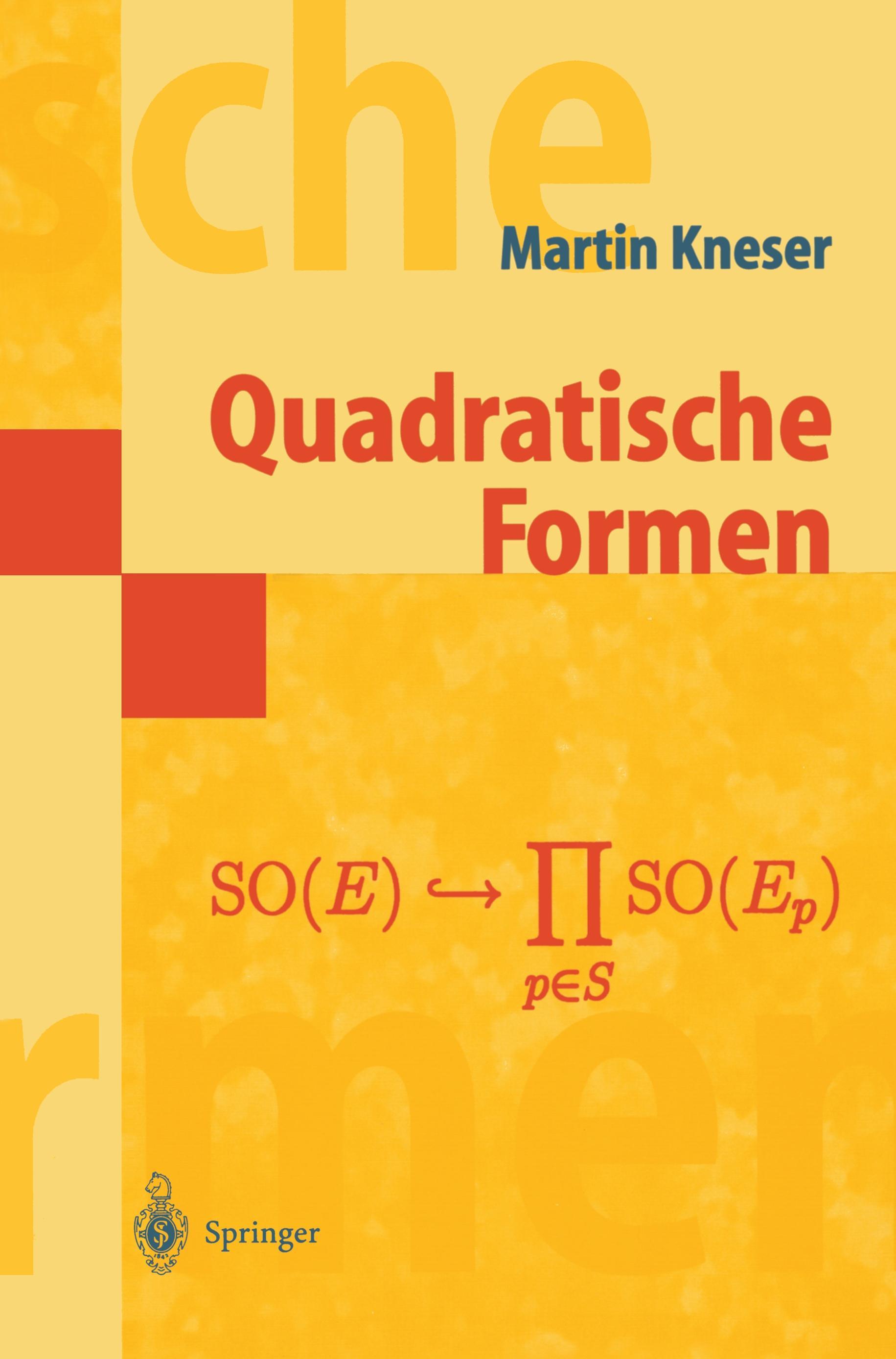 Vorderes Coverbild Quadratische Formen