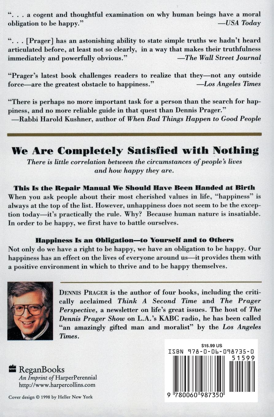 Rückseitencover Happiness Is a Serious Problem