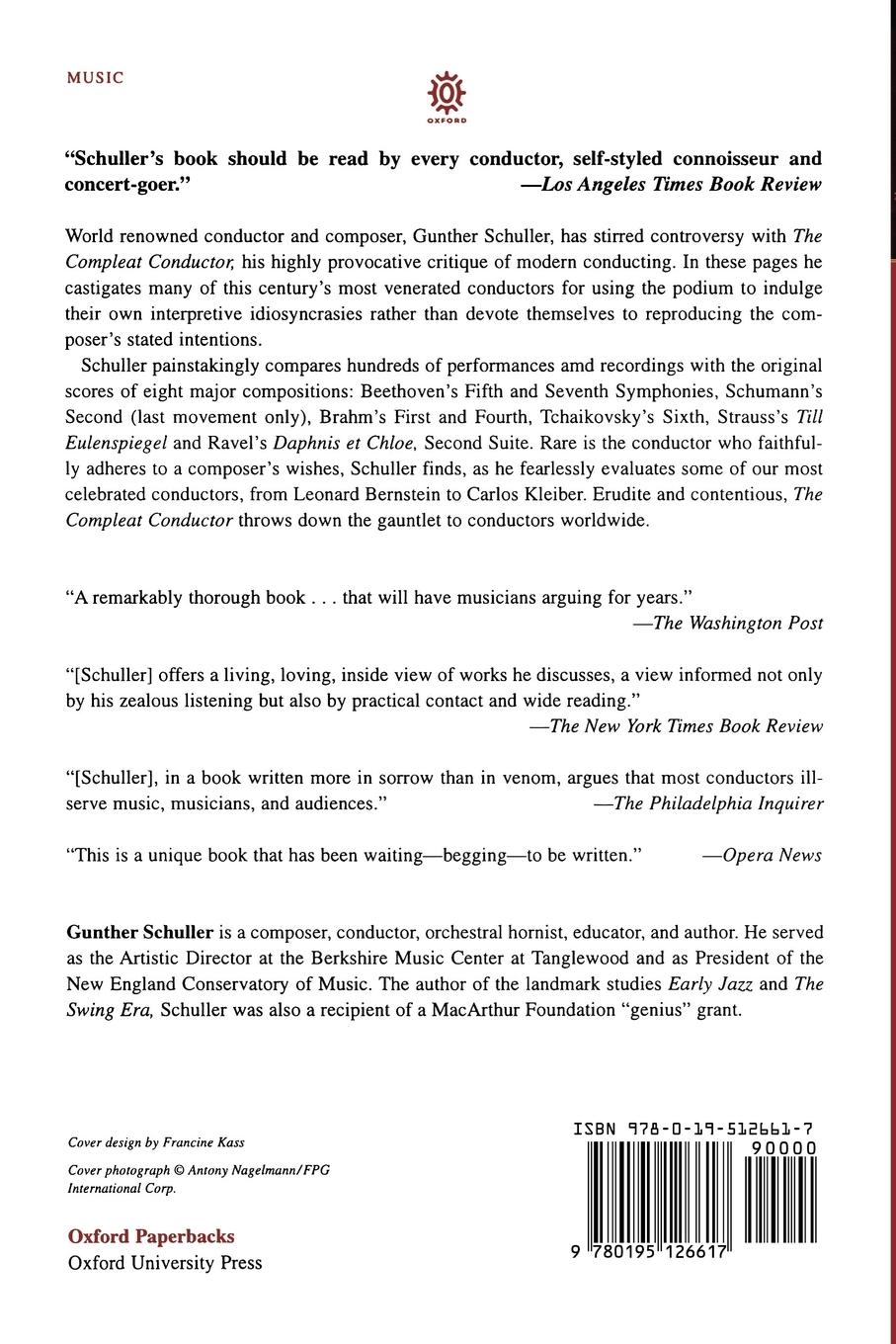 Rückseitencover The Compleat Conductor