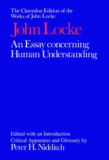 Vorderes Coverbild An Essay concerning Human Understanding
