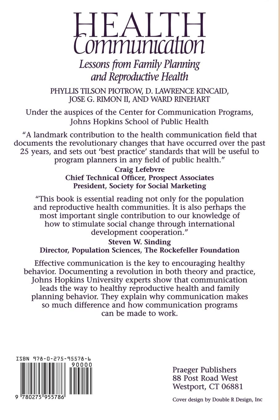 Rückseitencover Health Communication