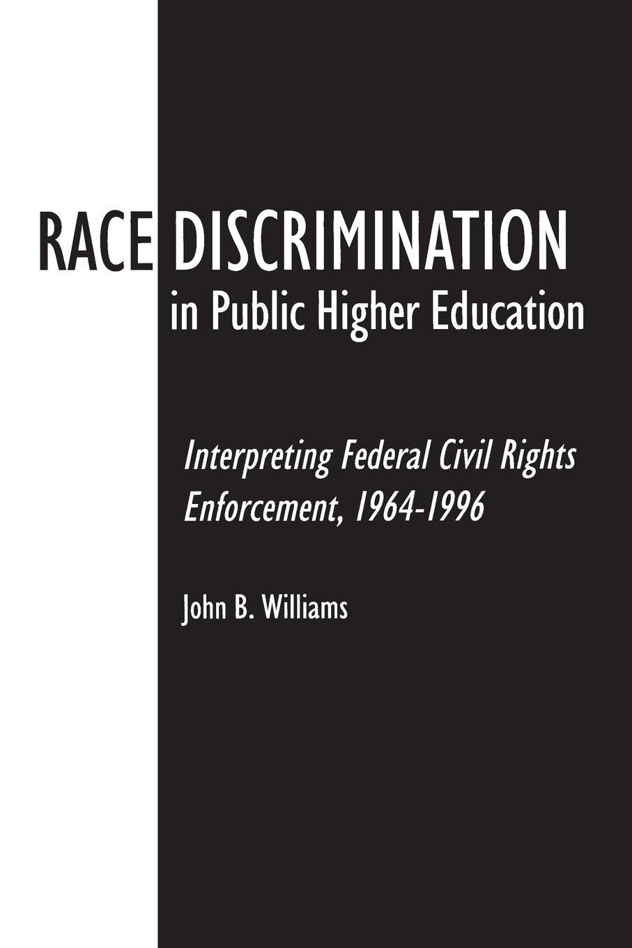 Vorderes Coverbild Race Discrimination in Public Higher Education
