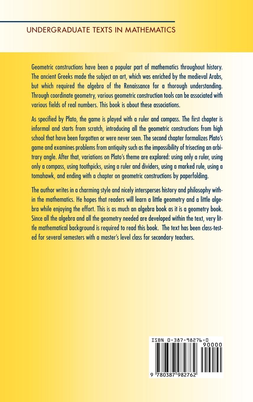 Rückseitencover Geometric Constructions