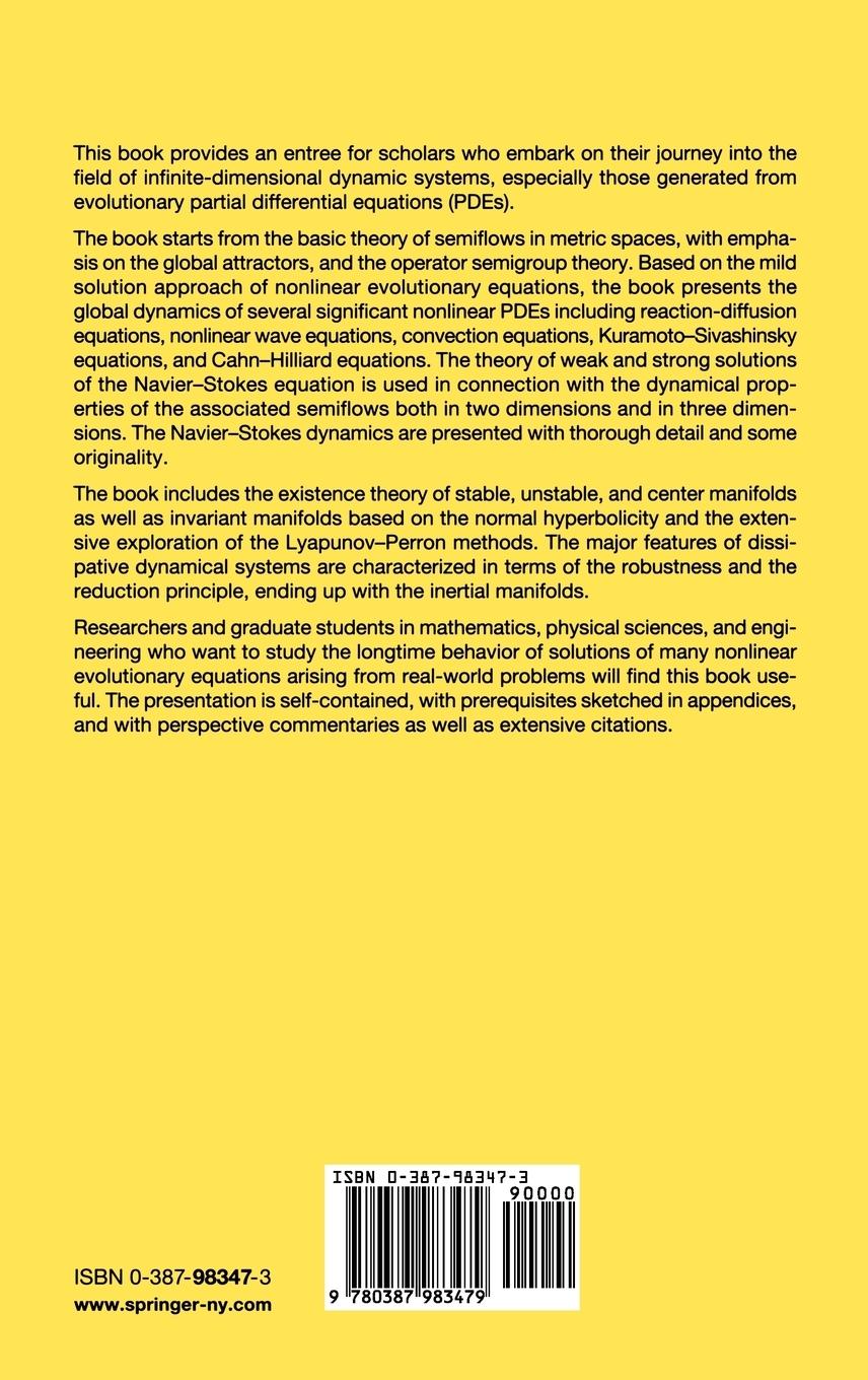 Rückseitencover Dynamics of Evolutionary Equations