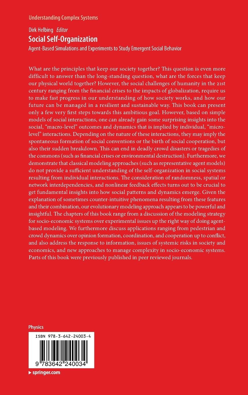 Rückseitencover Social Self-Organization