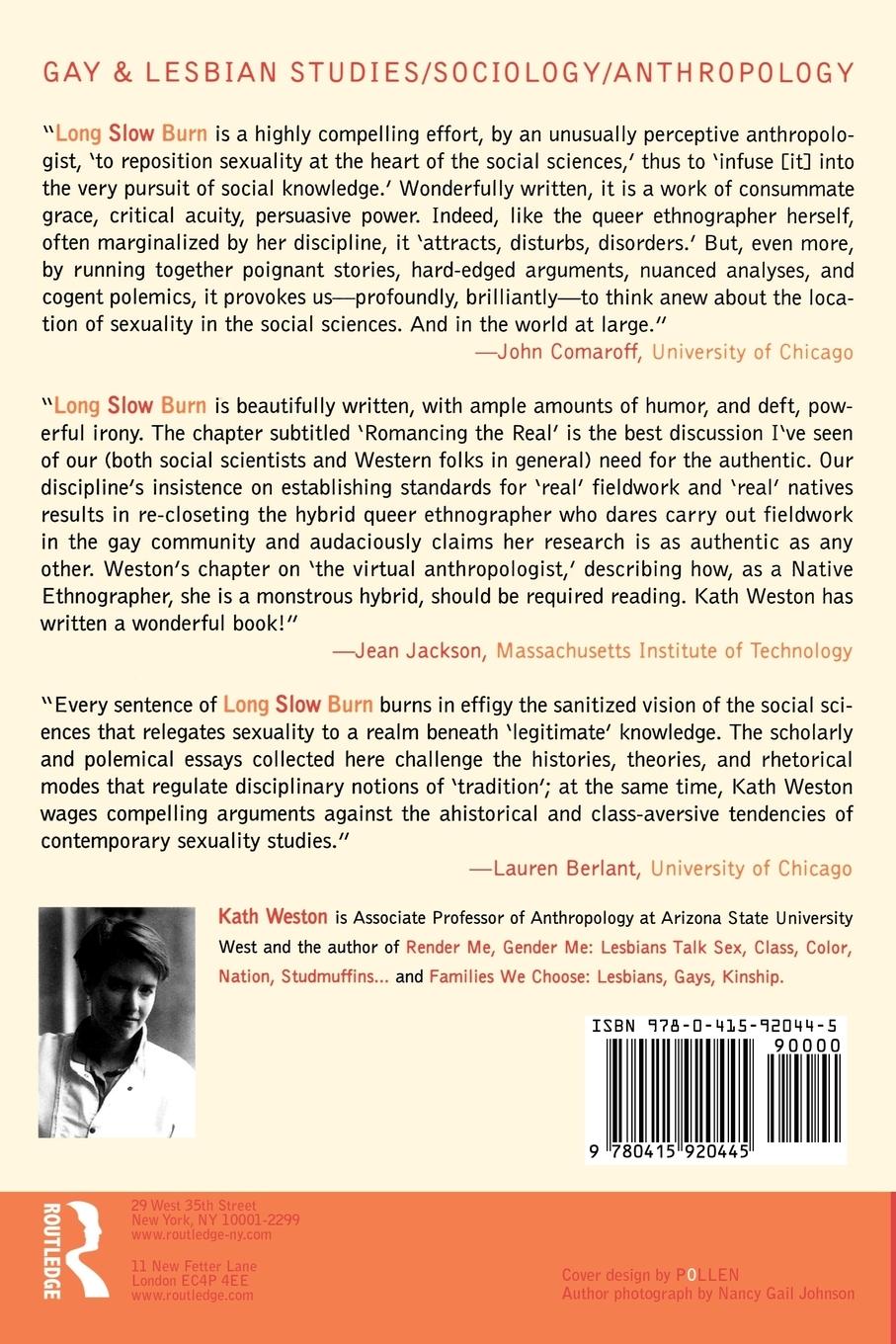 Rückseitencover Long Slow Burn