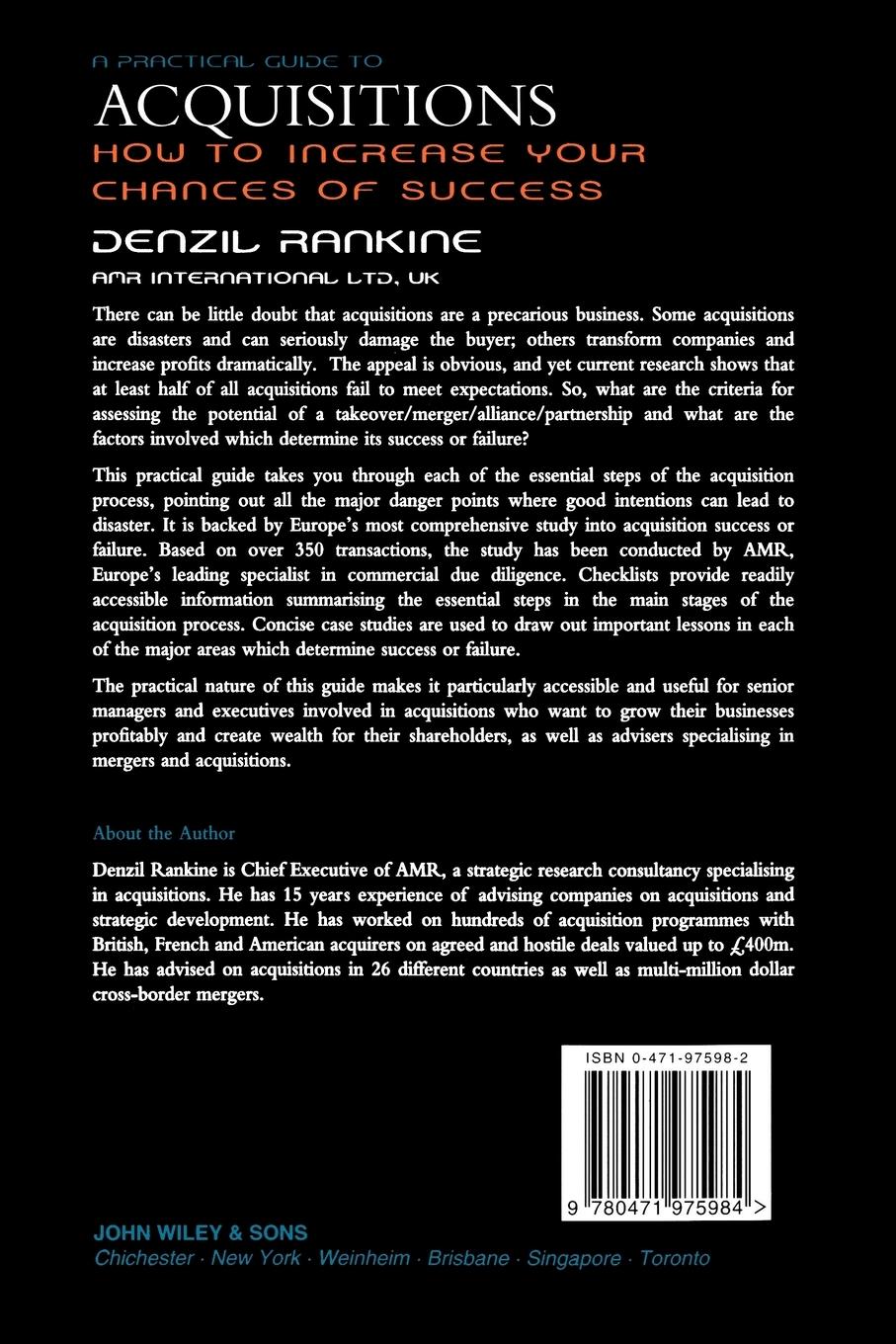 Rückseitencover A Practical Guide to Acquisitions