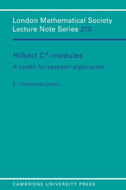 Vorderes Coverbild Hilbert C*-Modules