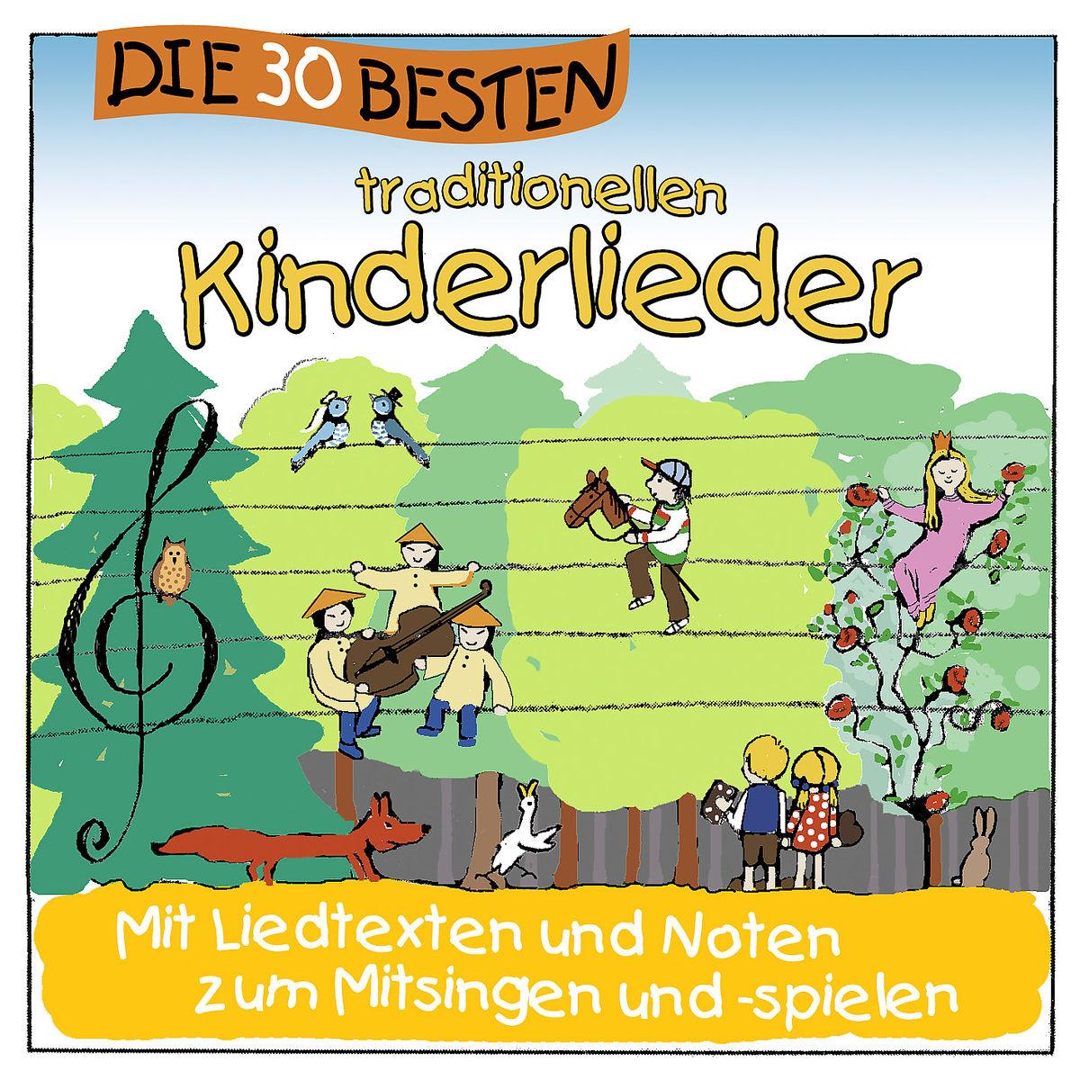 Vorderes Coverbild Die 30 besten traditionellen Kinderlieder