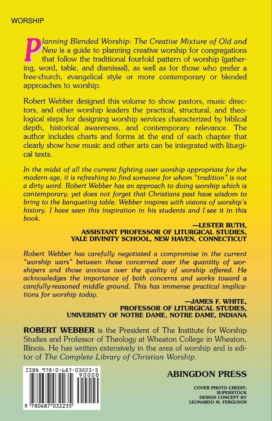 Rückseitencover Planning Blended Worship