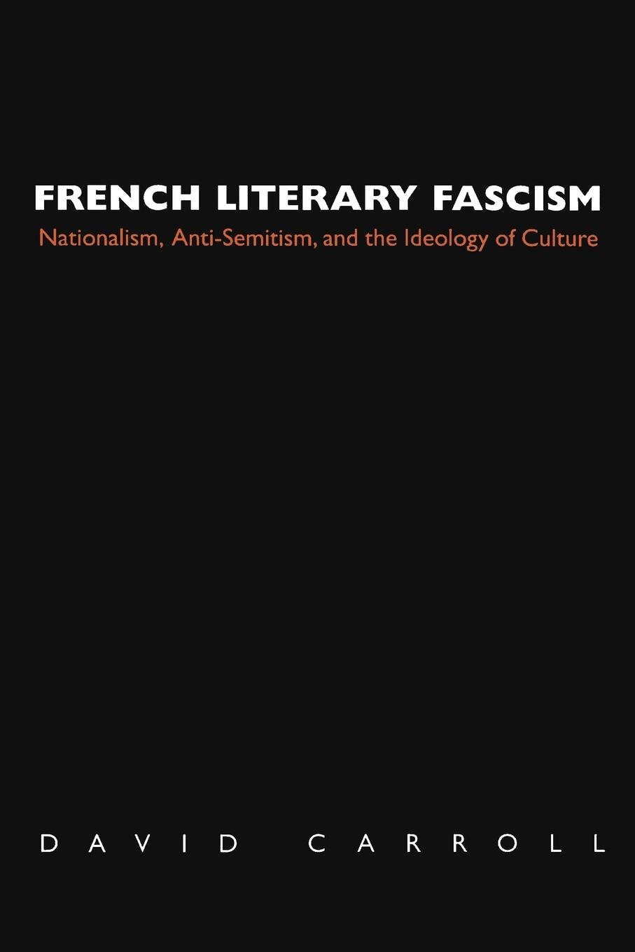 Vorderes Coverbild French Literary Fascism