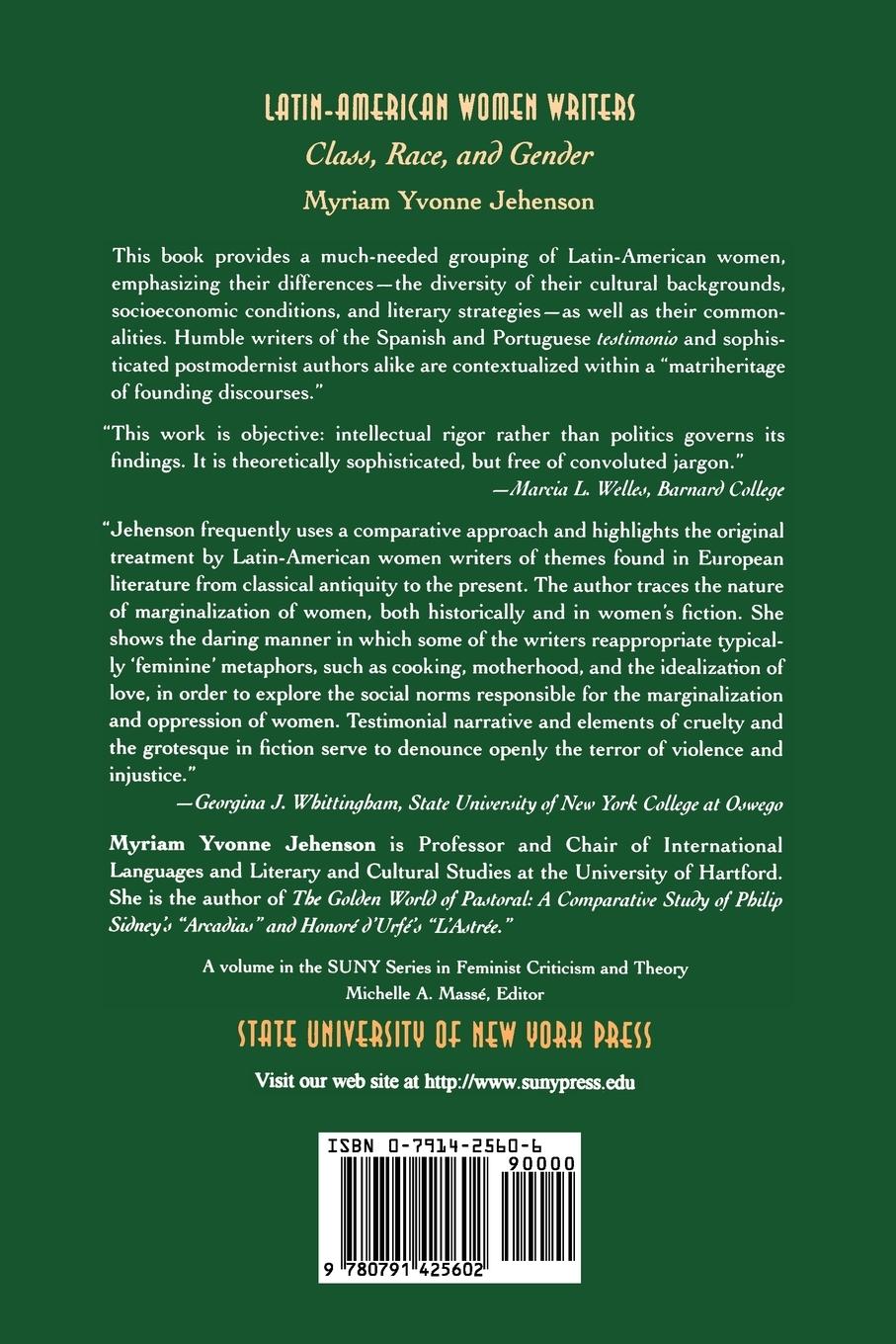 Rückseitencover Latin-American Women Writers