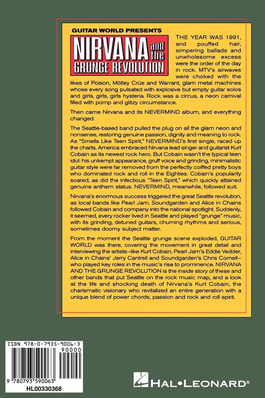 Rückseitencover Guitar World Presents Nirvana and the Grunge Revolution